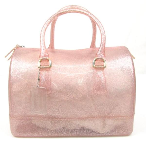 FURLA（フルラ） キャンディバッグ ボストンバッグ ビニール ラメ