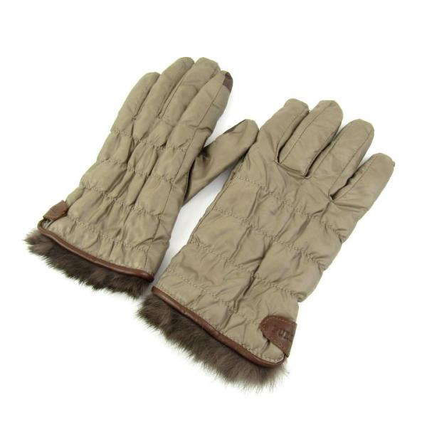 FURLA（フルラ） 手袋 ファー ブランド レディース ブラウン : KBNET