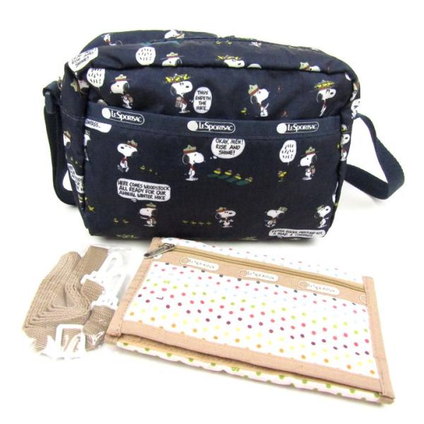 【スヌーピーレスポ】レスポートサック・スヌーピー ショルダーバック LeSportsac（レスポートサック） スヌーピー コラボ ショルダーバッグ