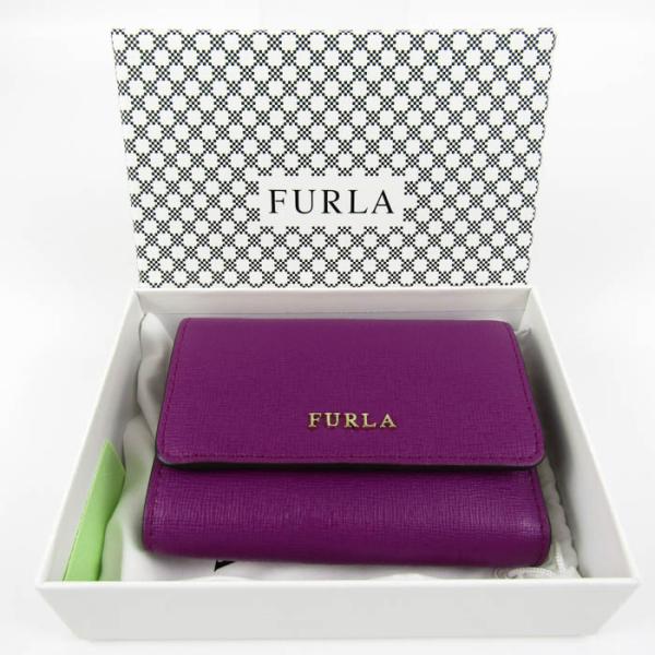 【美品】FURLA パープル 三つ折り財布 フルラ FURLA 三つ折り財布 （パープル） - ファッション通販 MAGASEEK