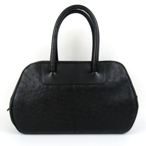 極美品　HANAE MORI HM 森英恵 ハンドバッグ　パーティバッグ　手編み HANAE MORI（ハナエモリ） ハンドバッグ オーストリッチ型押し