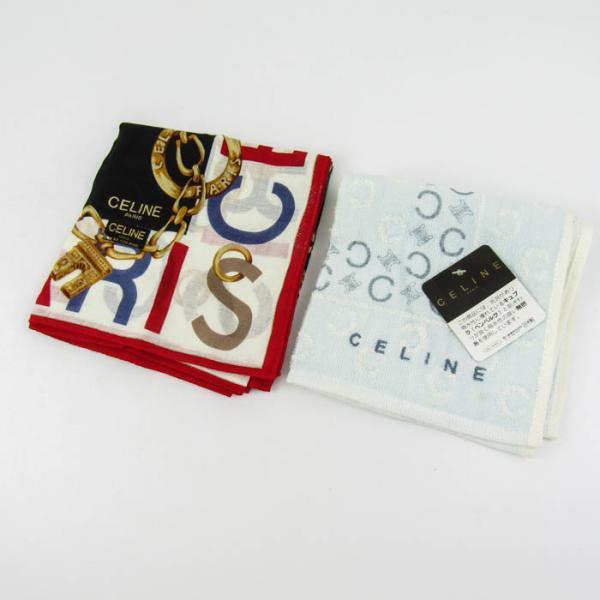 CELINE（セリーヌ） ハンカチ・ハンドタオル 2点セット 未使用有