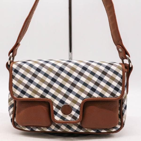 Aquascutum ハンドバッグ チェック柄 Aquascutum（アクアスキュータム） ショルダーバッグ ワンショルダー