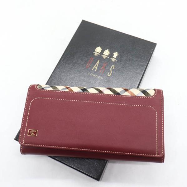 DAKS（ダックス） 長財布 三つ折り レザー 小銭入りあり ウォレット