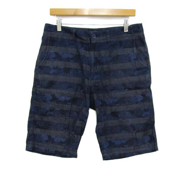 ビームスハート ショートパンツ ボトムス ボーダー柄 花柄