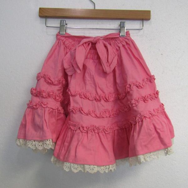 メゾピアノ フレアスカート レース ボトムス キッズ 女の子用 130