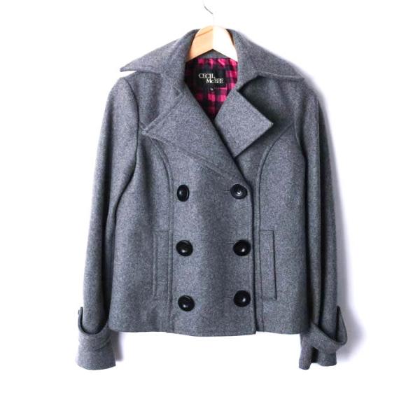CECIL McBEE（セシルマクビー） ピーコート ショートコート ウール混 