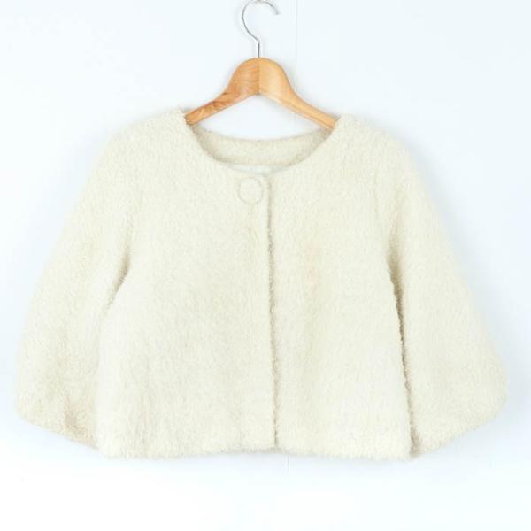ナチュラルビューティーベーシック ホワイト フード付きジャケット♡新品 NATURAL BEAUTY BASIC（ナチュラルビューティーベーシック） ブルゾン