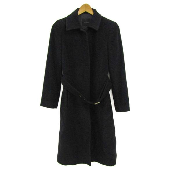 ルスーク ロングコート ウールコート アウター アンゴラ混 日本製