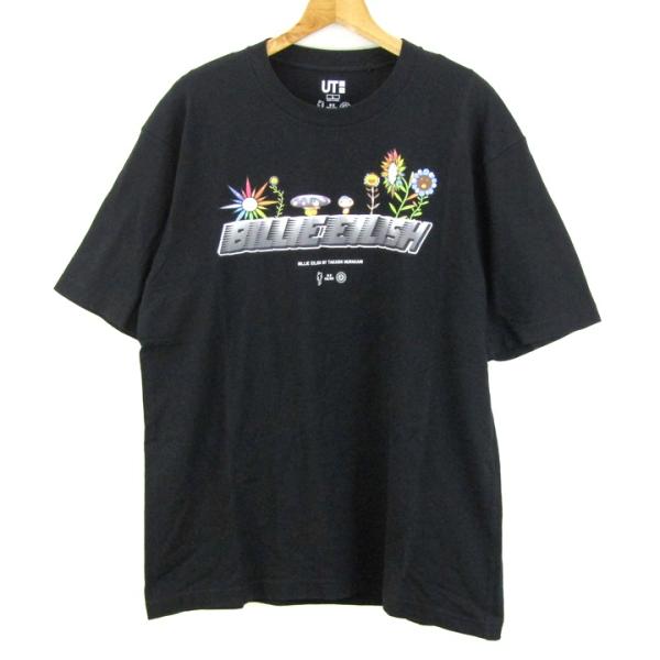 ひ*ー様 村上隆 Tシャツ Lサイズ 黒 ユニクロ（UNIQLO） 半袖Tシャツ トップス UT ビリーアイリッシュ