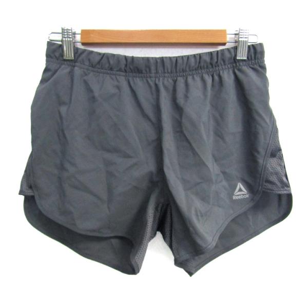 リーボック ショートパンツ ランニングパンツ スポーツウエア ボトムス レディース Mサイズ グレー Reebok