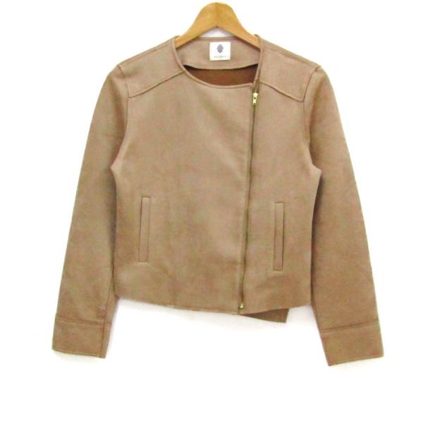jou jeloud ベージュ レザージャケット サイズ38 jou jeloud ベージュ レザージャケット サイズ38