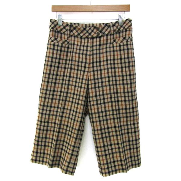 DAKS ダックス クロップドパンツ ボトムス チェック柄 ウール