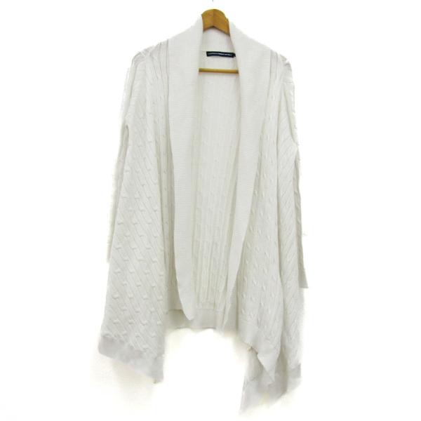ラルフローレンスポーツ カーディガン トップス ロング丈 ケーブルニット レディース Mサイズ ホワイト RALPH LAUREN SPORT ラルフローレンスポーツ カーディガン トップス ロング丈