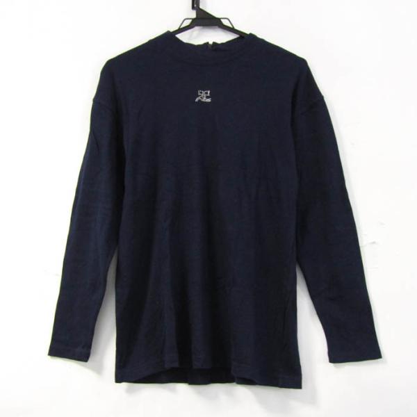 courreges クレージュ 長袖Tシャツ トップス ワンポイントロゴ