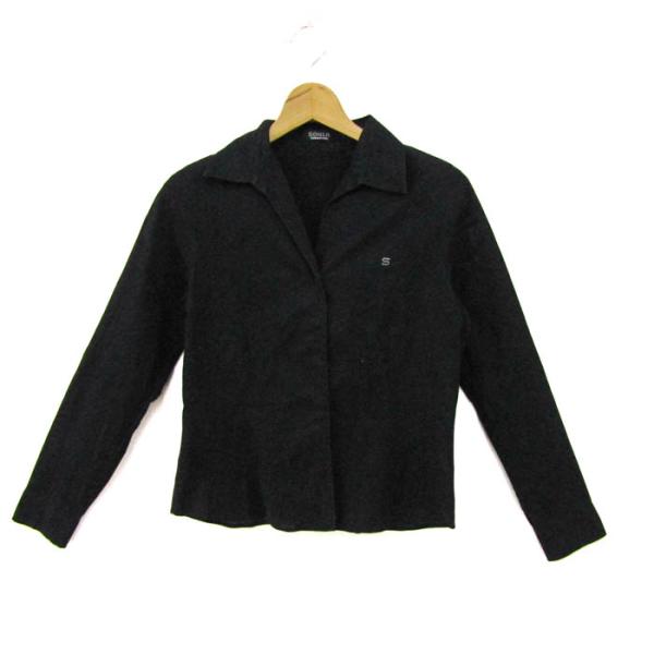 ソニアソニアリキエル 長袖シャツ トップス スキッパーカラー コットン