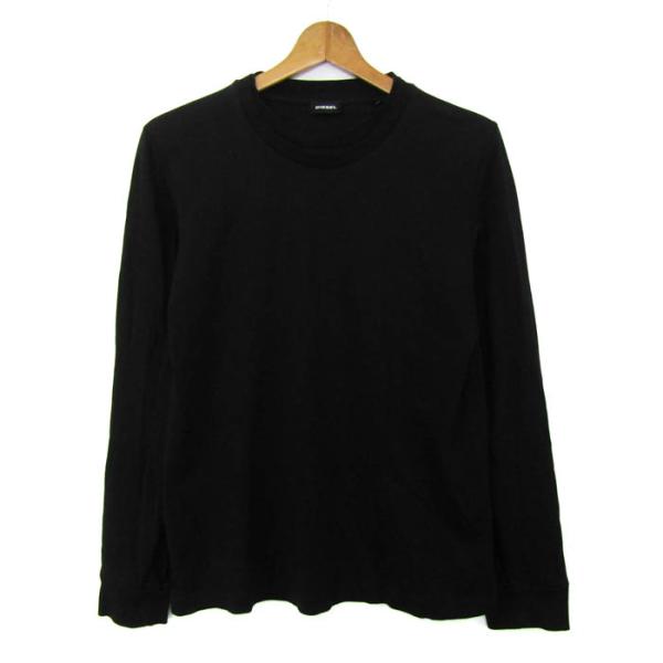 DIESEL ディーゼル 長袖Tシャツ トップス ロンT 無地 コットン メンズ