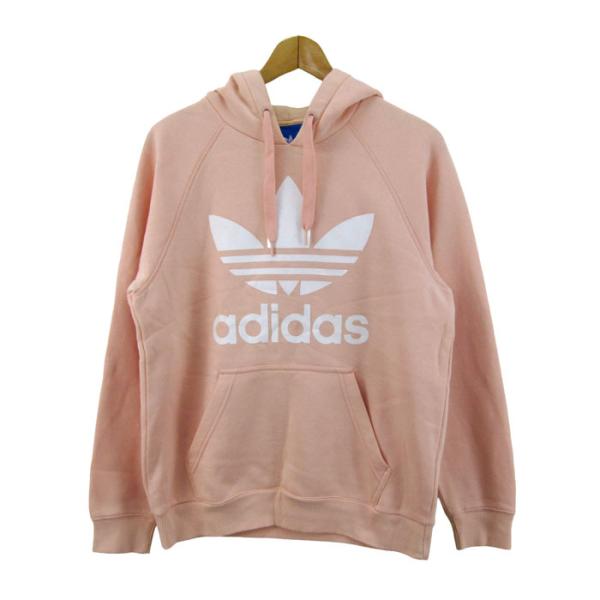 新品adidas ゴルフ　スウェット裏起毛セットアップ くすみピンク アディダスオリジナルス パーカー トップス プルオーバー スウェット