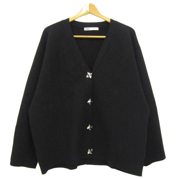 ZARA（ザラ） カーディガン トップス 長袖 Vネック レディース Mサイズ 