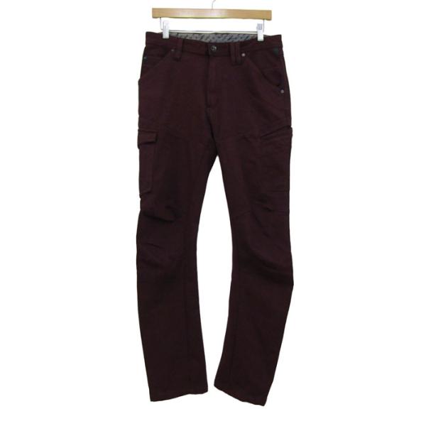 ワークマン カーゴパンツ ボトムス ストレッチ フィールドコア メンズ Lサイズ ワインレッド WORK MAN