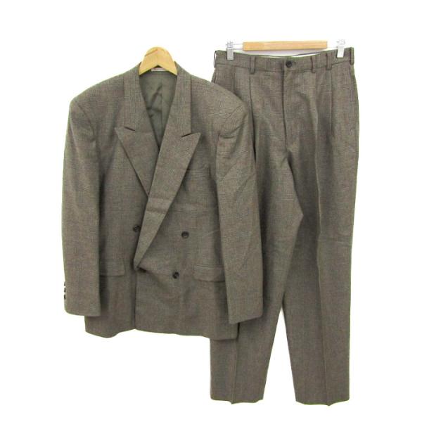 パパス スーツ セットアップ ウール100% ジャケット パンツ 上下セット