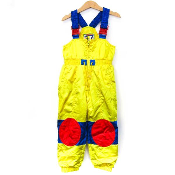 美品チビワンワン サロペット 中綿 スキーウエア セットアップ