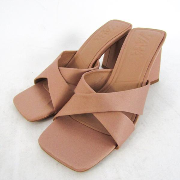 ZARA（ザラ） サンダル チャンキーヒール 太ヒール シューズ 靴