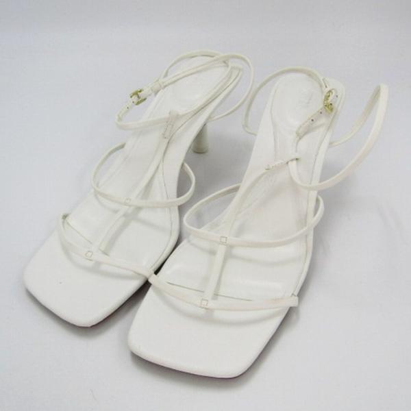 ZARA ザラ サンダル バックストラップ 靴 白 レディース 38