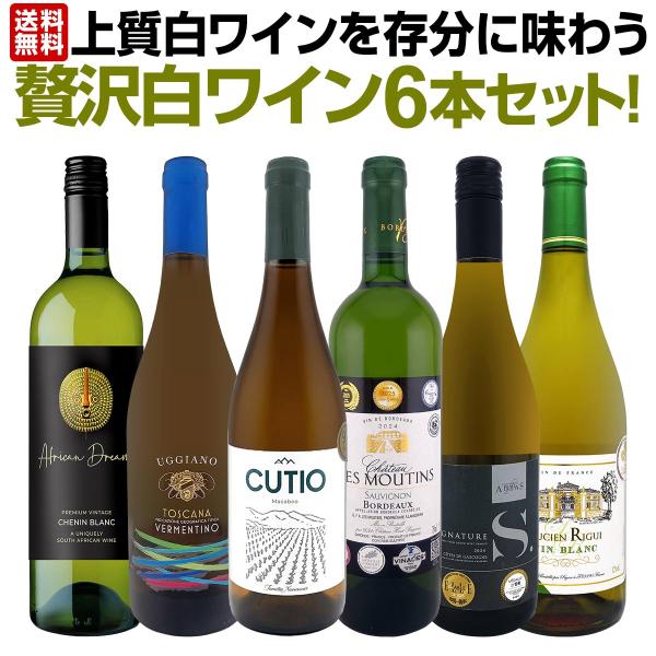第73弾 当店 極 厳選 白ワイン wine 好きならこのセット set 格別の美味しさ 華やかな上質白ワイン wine を存分に味わう贅沢白ワイン wine 6本セット set 1本