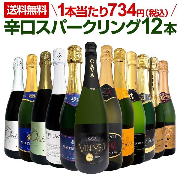 スパークリングワイン セット 白 フランス 12本 wine set 750ml