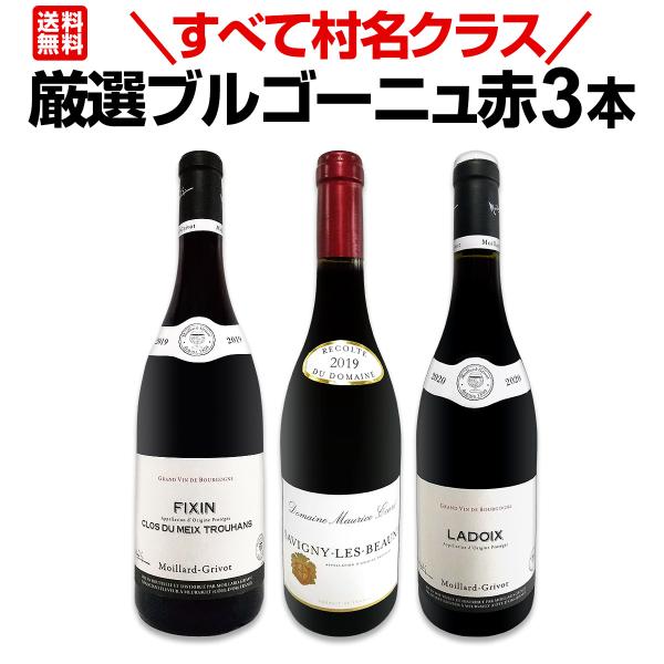 すべて村名クラス 厳選ブルゴーニュ bourgogne 赤ワイン wine 3本