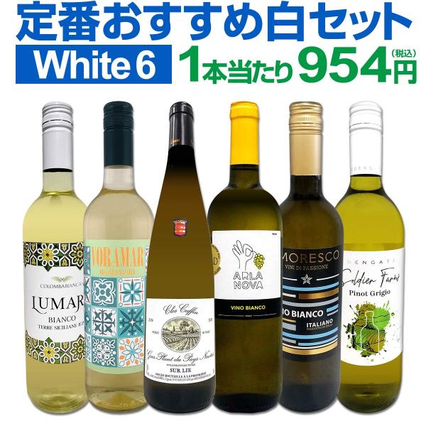 第239弾 美味しい辛口白ワイン wine だけを当店が厳選 特大感謝の大満足白ワイン wine 6本セット set
