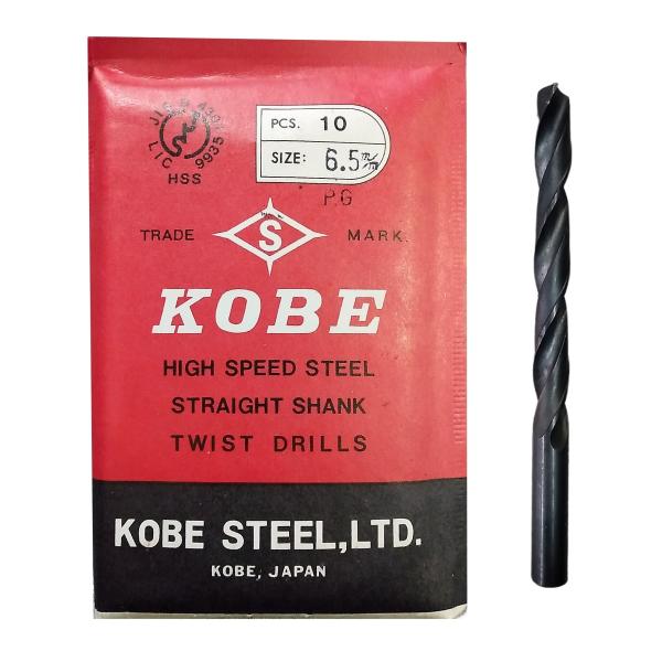 コベルコ ストレートドリル鉄工用 6.5mm 10本入 ハイス【メール コベルコ ストレートドリル鉄工用 6.5mm 10本入 ハイス【メール