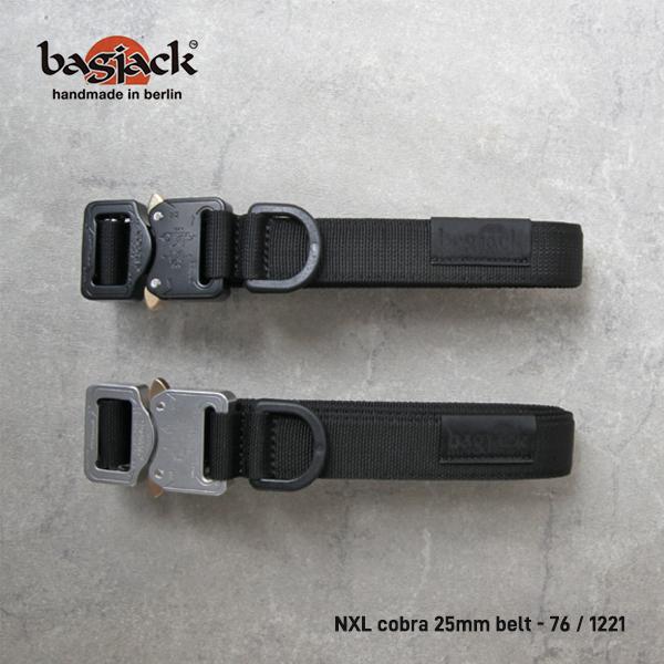 バッグジャック BAGJACK NXL cobra 25mm belt ネクストレベル コブラバックル ナイロン ベルト 76 1221 正規取扱店  カジュアル ドイツ製