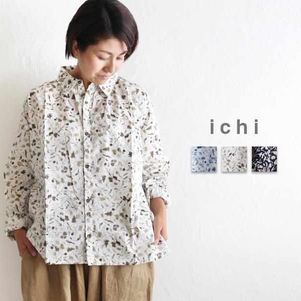 Ichi イチ 花柄シャツ ブラウス フラワープリント ナチュラル 服 長袖 レディース Pumila プミラ 秋冬 0406 Ichi 0406 9 1 Pumila 通販 Yahoo ショッピング
