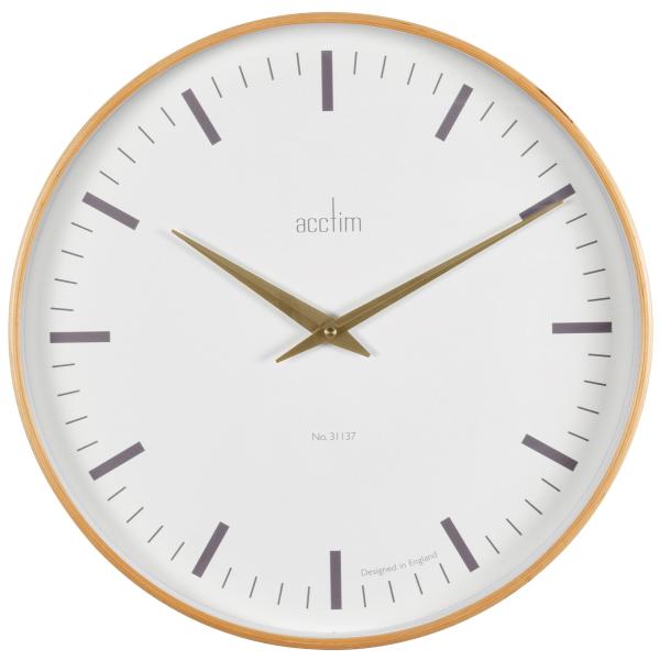 壁掛け時計 ウォールクロック 日本輸入元 Bonde XL/Light Wood acctim アクティム イギリス企画 デザインクロック オシャレ AC25001