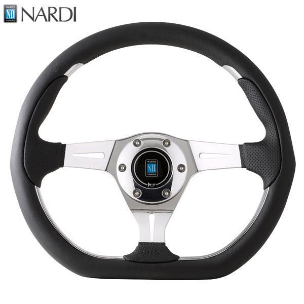 ナルディ N202 NARDI カリスタメタル 35 ブラックレザー&ポリッシュ