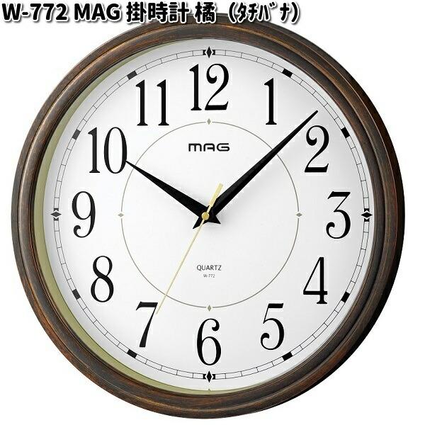 ノア精密 W-772 MAG 掛時計 橘（タチバナ）W772【お取り寄せ商品】クロック　時計　掛け時計　掛時計　アナログ