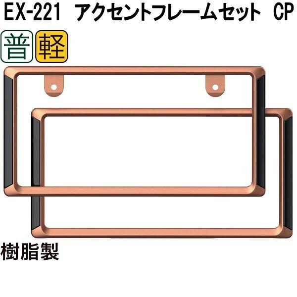 星光産業 EX-221 アクセントフレームセット CP お取り寄せ商品 普通車