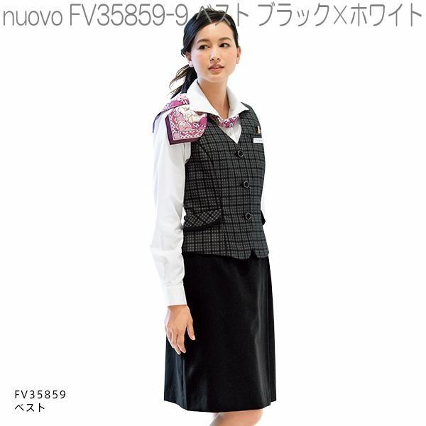 FOLK フォーク FV35859-9 ベスト レディース ブラック×ホワイト FOLK フォーク FV35859-9 ベスト レディース ブラック×ホワイト