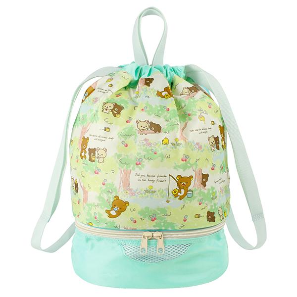 リラックマ ボンサック プールバッグ ビーチバッグ ファスナー キッズ 女の子 ピンク コリラックマ キイロイトリ チャイロイコグマ 子供の入園入学バッグ Kcプレイス 通販 Yahoo ショッピング