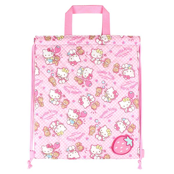 刺繍可 ハローキティ キルトナップサック お名前ワッペン付き リュックサック キッズ 女の子 Hello Kitty キティちゃん Sanrio 名入れ 子供の入園入学バッグ Kcプレイス 通販 Yahoo ショッピング