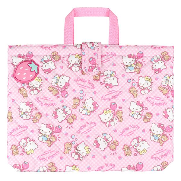 刺繍可 新柄 ハローキティ キルトレッスンバッグ大 ピンク お名前ワッペン付き マチ付き キッズ 女の子 Hello Kitty キティちゃん Sanrio 名入れ 子供の入園入学バッグ Kcプレイス 通販 Yahoo ショッピング
