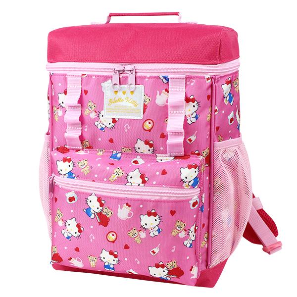 刺繍可 ハローキティ スクエアリュック ローズピンク 大容量 リュック