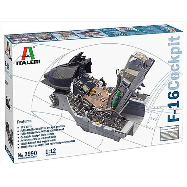 イタレリ 1/12 F-16コックピット プラモデル IT2990 : 模型店 け
