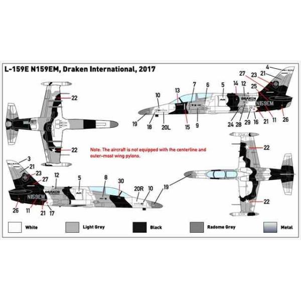 ~jECO 1/144 AG L159E ALCA / Arctic Draken 2017 vf mini327 ܃pbP[W