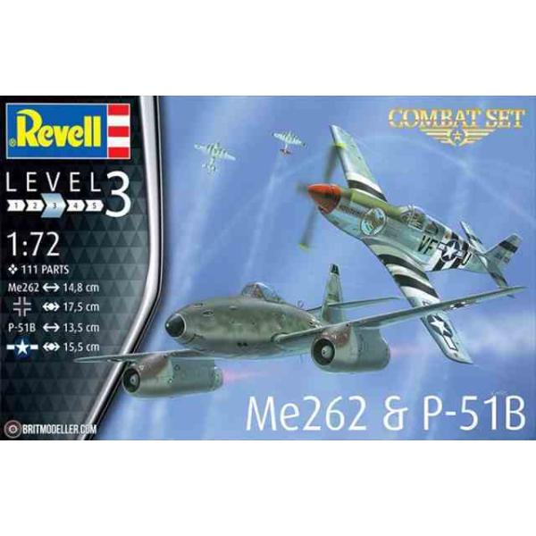 x03711@ Me262 &amp; P-51B ΐZbg@1/72XP[@vfLbg