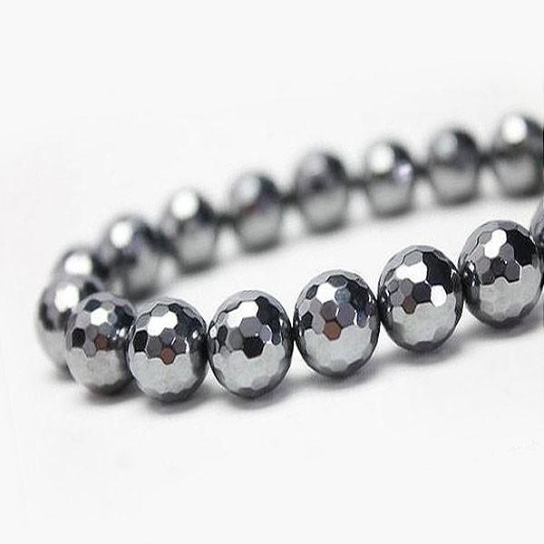 波動テラヘルツブレスレット　 10mm Mサイズ テラヘルツブレスレット128面カット10mm : ケィディーディーストア