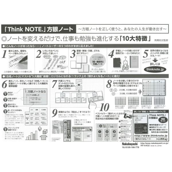 シンクノート Think Note サイズ 縦開き 5mm方眼 ブルー印刷 Rp 02db Buyee Buyee 日本の通販商品 オークションの代理入札 代理購入