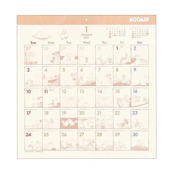 コミックデザイン カレンダー 壁掛け ムーミン 21年1月から12月対応 P 文具 文房具のkdm ヤフー店 通販 Yahoo ショッピング